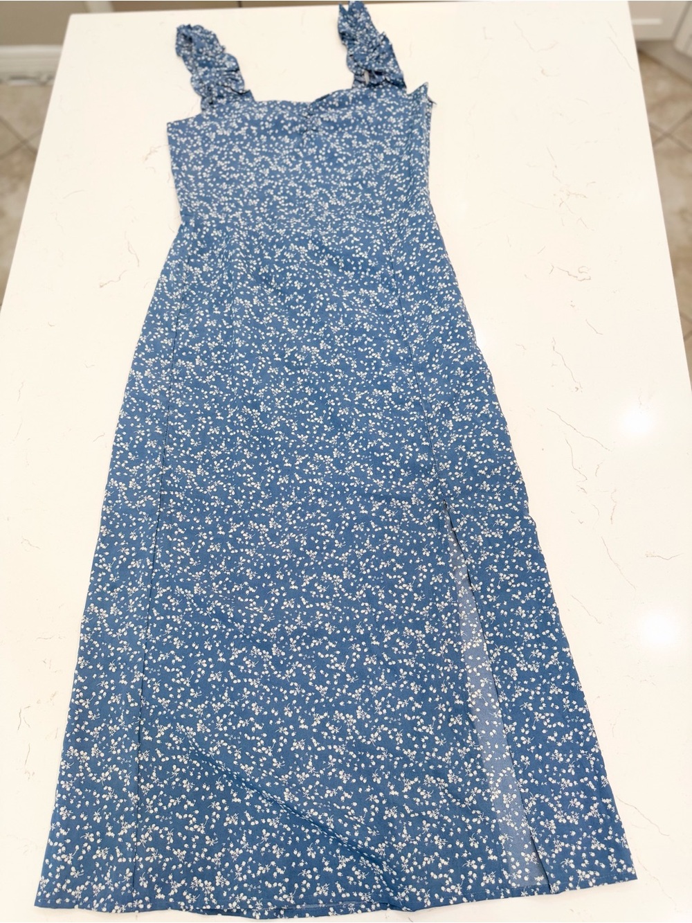 Lea & Viola Blue Floral Maxi Dress